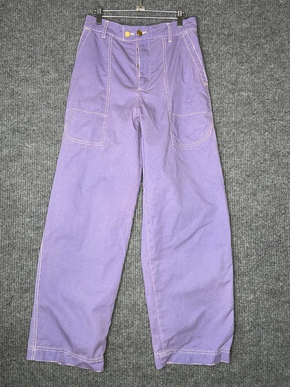 B Sides cargo style chino trousers pastel purple Pants Jeans sienna miller 28 - Picture 2 of 8